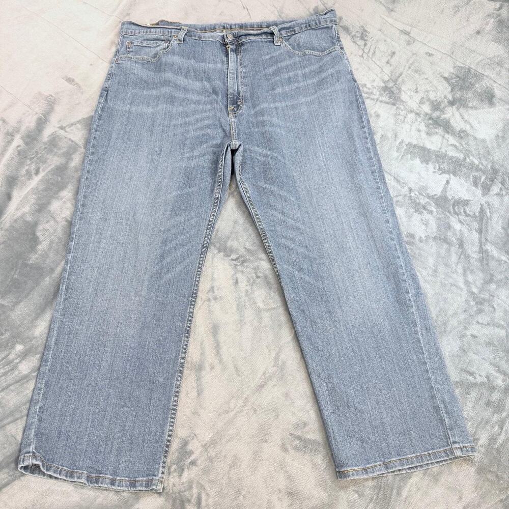 Levi's 559 Relaxed Wide Leg Denim Blue Jeans 44x29 Pants Mid Wash Y2K-USA Wear
